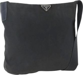 Prada Pre-owned Cross Body Bags, female, Black, Size: ONE SIZE Pre-owned Vintage Cross Body Bag