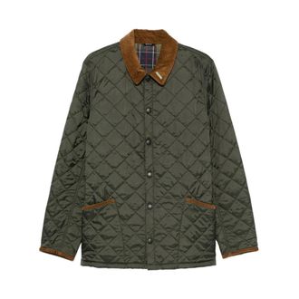 Barbour Liddesdale Quilted Jacket - Heren - Zomerjassen - Groen - S - Katoen - Jassen