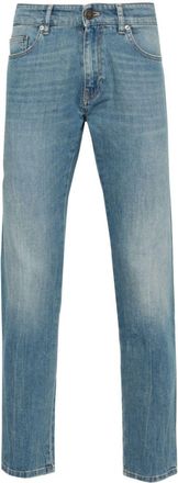 Pantaloni Torino stonewashed slim-cut jeans - men - Spandex/Elastane/Cotton - 34 - Blue