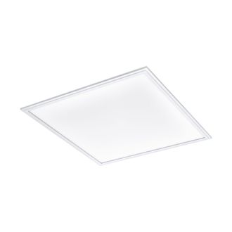 Loops Wall / Ceiling Light White Aluminium 595mm Square Panel 40W Built in LED 4000K