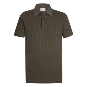 Profuomo Polo Shirts, male, Brown, Size: XL Luxury Basic Polo