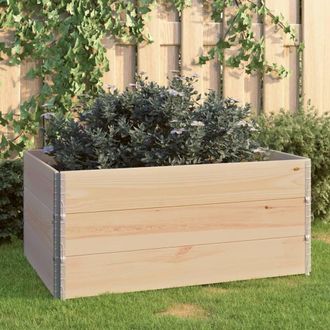 Berkfield Home Raised Beds 3 pcs 80x120 cm Solid Pine Wood (310051) in Brown