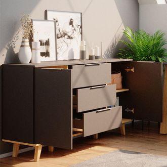 Vicco Aparador Nautica, Antracita, 138 X 82 Cm Vicco