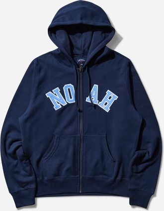 Noah Men s Arch Appliqué Zip-Up Hoodie Navy