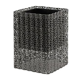 Schubiger M&ouml;bel Pflanzengef&auml;ss Quadrat Metall Grau H: 46 cm