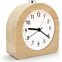 OEM Despertador Matutino A Pilas Con Funci&oacute;n De Repetici&oacute;n, Despertador De Viaje De Madera Iluminado, Silencioso, Sin Tictac, Despertador Anal&oacute;gico, Manec