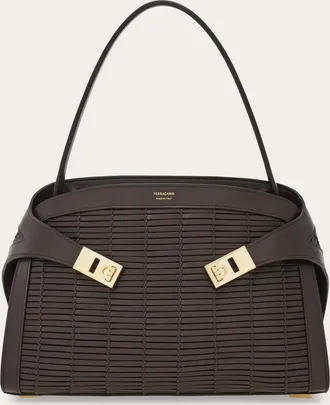 Ferragamo Women Hug handbag (M) Brown