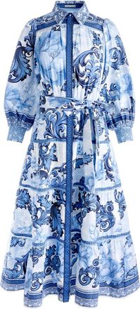 Alice & Olivia Geneva midi-jurk - Beige