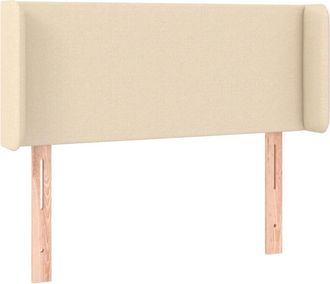 vidaXL Cabecero Con Led De Tela Crema 103x16x78/88 Cm Vidaxl