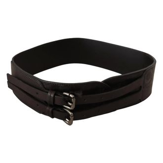 Costume National Belts, female, Brown, Size: ONE SIZE Adjustable Double Buckle Belt