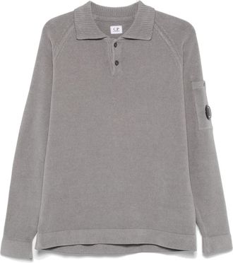 C.P. Company Katoenen poloshirt - Grijs