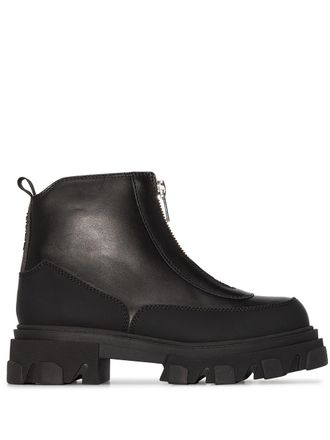 Ganni chunky sole ankle boots - Black