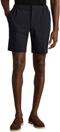 Reiss Deck Flat Front Shorts in Navy at Nordstrom, Size 28