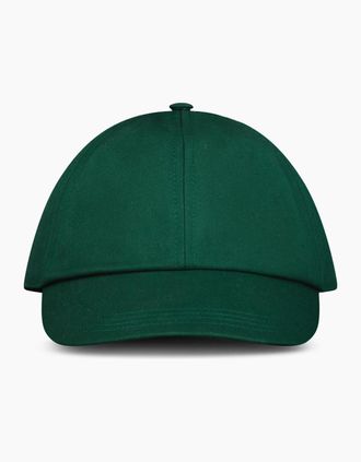 Burberry Mens Burberry Hunter Check Lined Baseball Cap - Green - Size: S
