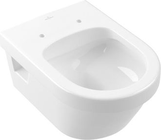 Villeroy & Boch Villeroy&boch - Inodoro De Fondo Profundo, 370 X 530 Mm, Ex Targa Architectura, Modelo Suspendido, Salida Horizontal, Porcel&aacute;nico Sanitario, Nf Blanco