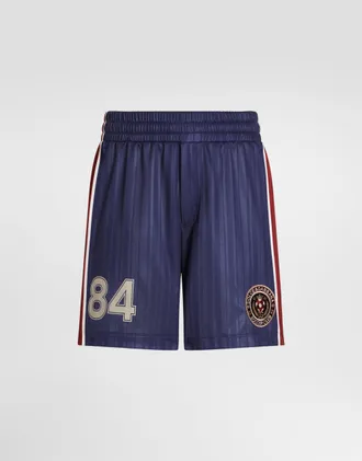 Dolce & Gabbana Striped Jersey Bermuda Shorts - Man Pants And Shorts Multicolor 44