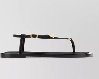 Balenciaga suede leather thong sandals