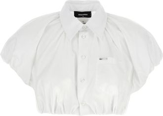 Dsquared2 White Cropped shirt
