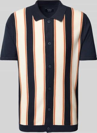 Mc Neal Regular Fit Freizeithemd mit Polokragen in Dunkelblau, Größe XXL