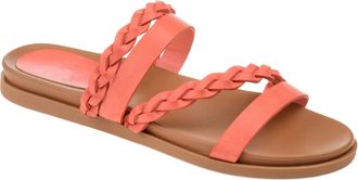 Journee Collection Women & apos;s Colette Medium and Wide Width Flat Sandals