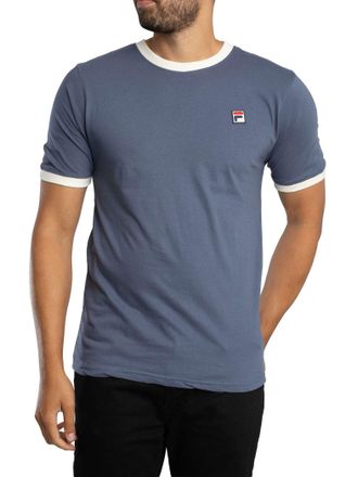 Fila Mens Marconi T-Shirt, Vintage Indigo/Gardenia, XL