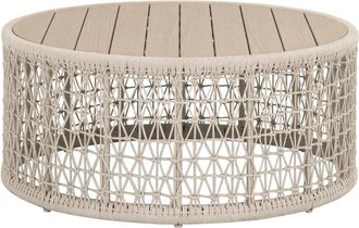 Essentials For Living Knit Outdoor Round Coffee Table