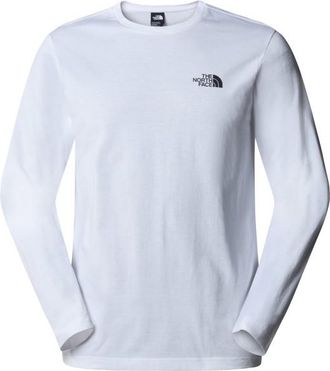 The North Face L/S Simple Dome Tee Longsleeve für Herren | grau/weiß