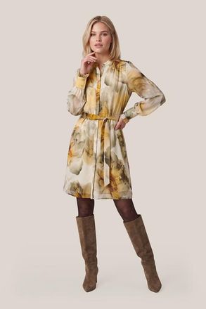 Mart Visser Ashley Print Jurk Zand / Geel