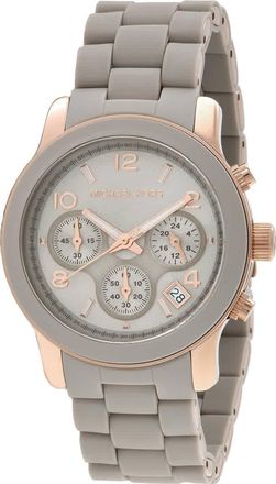 Michael Kors Runway Chronograph Quartz Grey Dial Ladies Watch MK7386