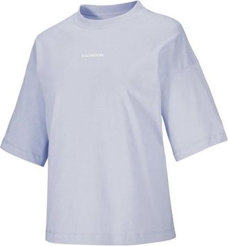 Salomon Logo Short Sleeve Tee T-Shirt f&uuml;r Damen | grau