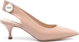 Casadei Elegante Rosa Ballerina Schoenen - Dames - Pumps - Roze - 36 EU - Leer - Schoenen
