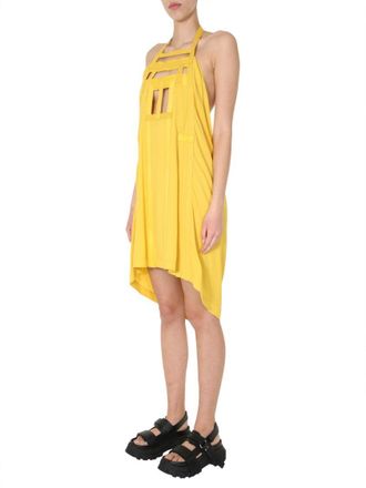 Rick Owens Geometric Cut-Out Midi Dress