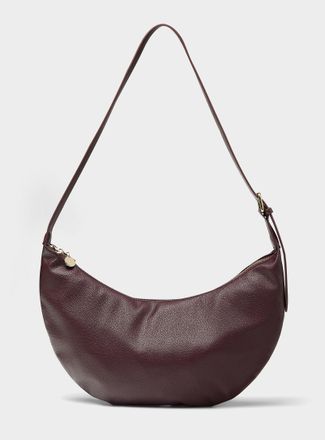 Ela Womens Minimalist half-moon hobo bag
