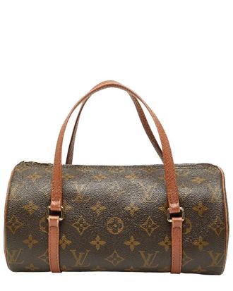Louis Vuitton Brown Coated/Waterproof Canvas Papillon 26 (Authentic Pre-Loved)