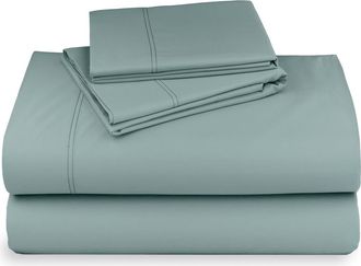 California Design Den Hotel Luxe 800 Thread Count 100% Cotton Sateen Sheet Set in Soft Celadon at Nordstrom, Size Queen