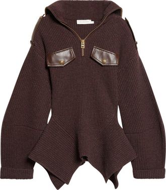 Zimmermann Valiant Utility Sweater in Chocolate at Nordstrom, Size 3