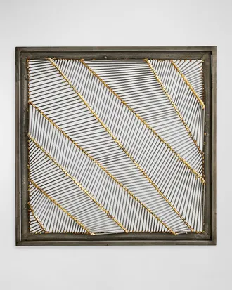 Global Views Flair Wall Panel - Natural Iron/Smokey Bronze