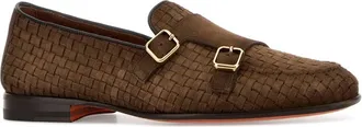 Santoni Mens Fibia Loafer Brown Suede