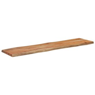 Berkfield Home Table Top 180x40x2.5 cm Rectangular&not;Solid Wood Acacia Live Edge in Brown