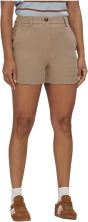 Modstr&ouml;m Dames, Korte broeken, Bruin, Maat: XL Linnen