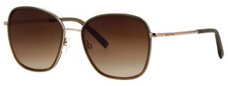 Marc O'Polo Sonnenbrille MARC OPOLO Modell 508000, Damen, gold, gr&uuml;n, leicht gl&auml;nzend, metallic, Sonnenbrillen Sonnenbrille, Form Butterfly, Logoschriftzug auf B&uuml;