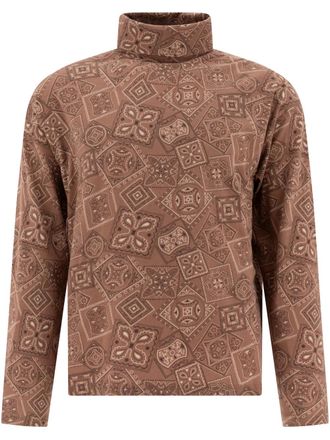 KAPITAL Cookie T-shirt - men - Cotton - 4 - Brown