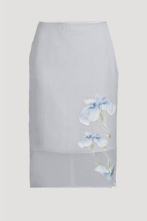Givenchy Midi Skirt Ice Blue, Brand Size 34 (US Size 0)