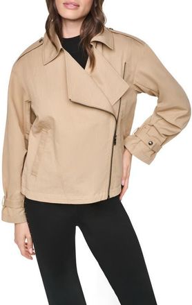DKNY Morningside Moto Jacket in Travertine at Nordstrom, Size X-Small