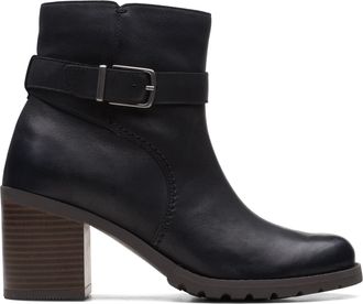 Clarks Womens Clarkwell Hall Fashion Boots, Black (Black Leather), 3 UK