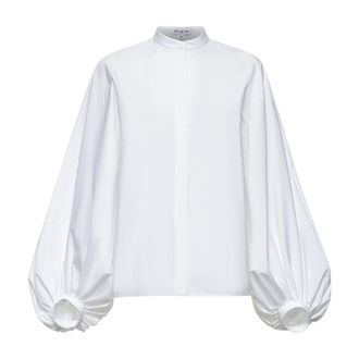 Alaia Shirts, female, White, S, Balloon Shirt