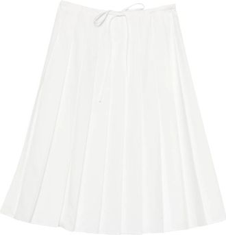 Prada Pleated Midi Skirt
