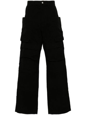Rick Owens Stefan cotton cargo trousers - men - Cotton - 38 - Black