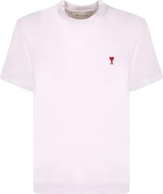 Ami Ami de Coeur T-shirt - male - Ami Paris - T-Shirts - White - L - Tops