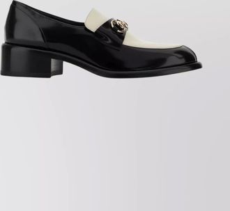 Gucci two-tone leather slip-on shoes